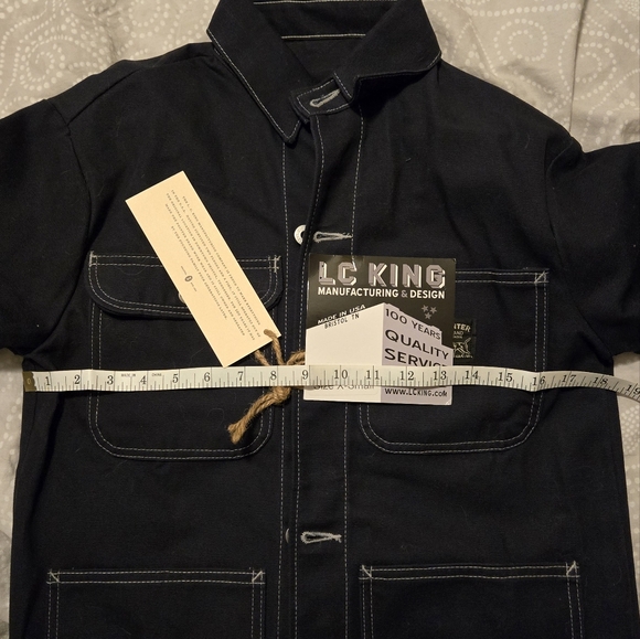 LC King x Pointer Brand X-small Navy denim duck chore coat - Picture 3 of 6